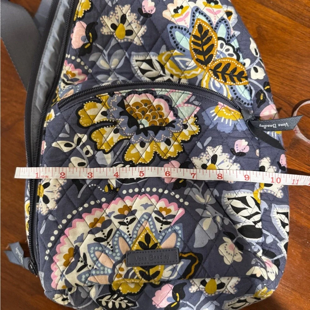 Vera Bradley Floral and Bee Patterned Sling Bag